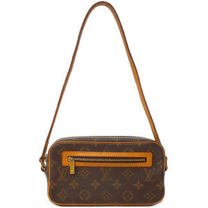 Louis Vuitton Monogram Leather Brown Pochette Cite Semi Shoulder Bag